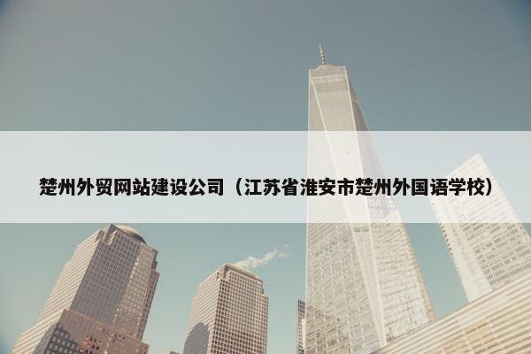 楚州外贸网站建设公司（江苏省淮安市楚州外国语学校）