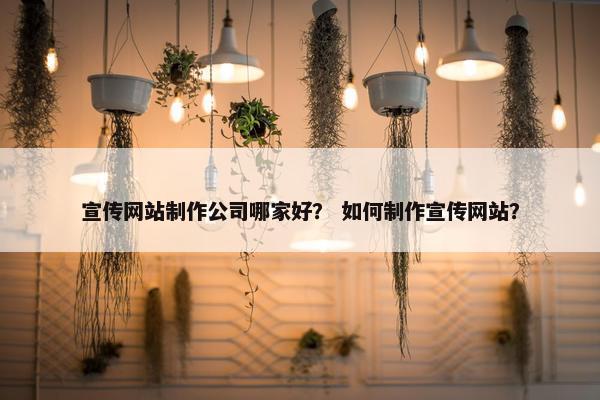 宣传网站制作公司哪家好？ 如何制作宣传网站？