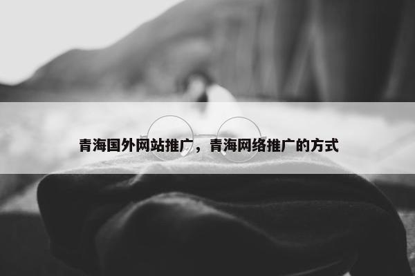 青海国外网站推广，青海网络推广的方式