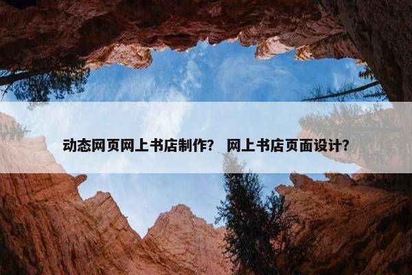 动态网页网上书店制作？ 网上书店页面设计？