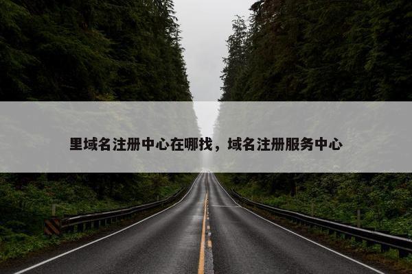 里域名注册中心在哪找，域名注册服务中心