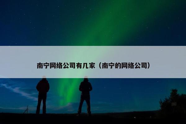 南宁网络公司有几家（南宁的网络公司）