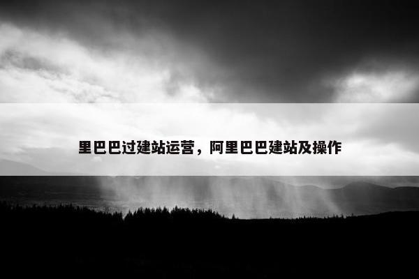里巴巴过建站运营，阿里巴巴建站及操作