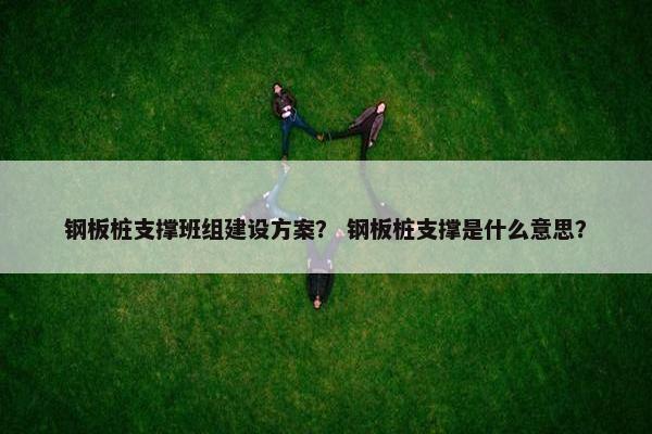 钢板桩支撑班组建设方案？ 钢板桩支撑是什么意思？