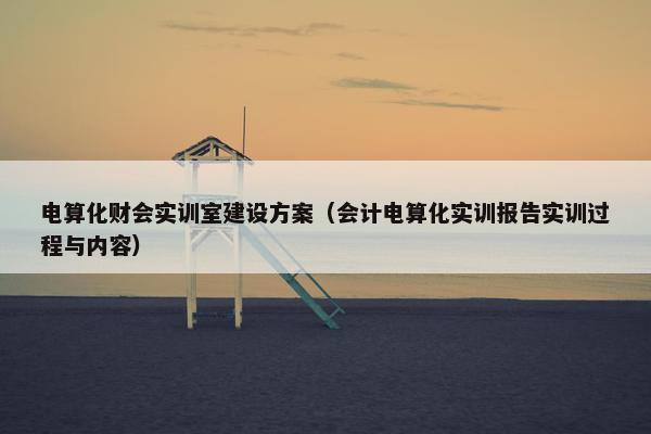 电算化财会实训室建设方案（会计电算化实训报告实训过程与内容）