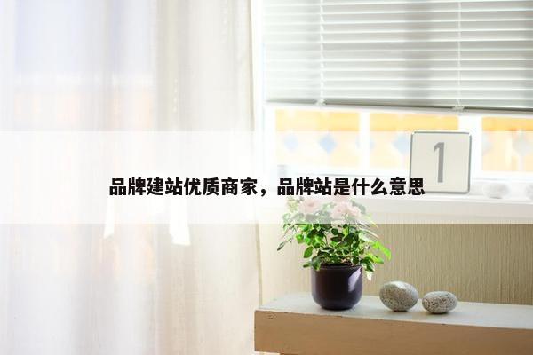 品牌建站优质商家，品牌站是什么意思