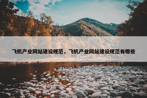 飞机产业网站建设规范，飞机产业网站建设规范有哪些