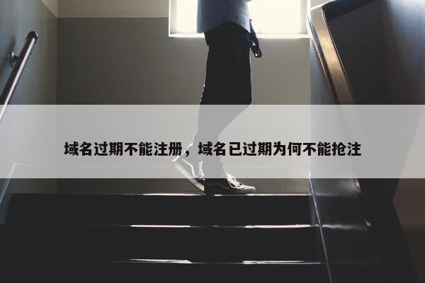 域名过期不能注册，域名已过期为何不能抢注