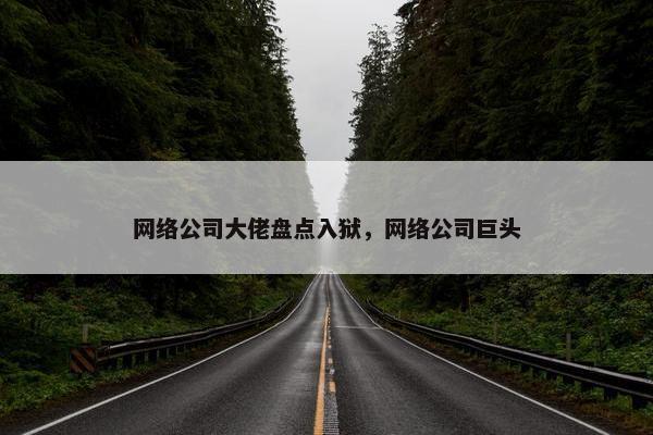 网络公司大佬盘点入狱，网络公司巨头