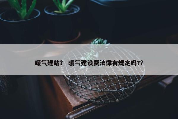 暖气建站？ 暖气建设费法律有规定吗?？