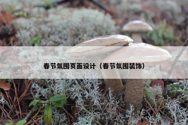春节氛围页面设计（春节氛围装饰）