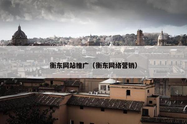 衡东网站推广（衡东网络营销）