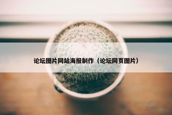 论坛图片网站海报制作（论坛网页图片）