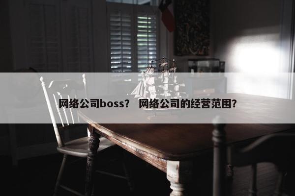 网络公司boss？ 网络公司的经营范围？