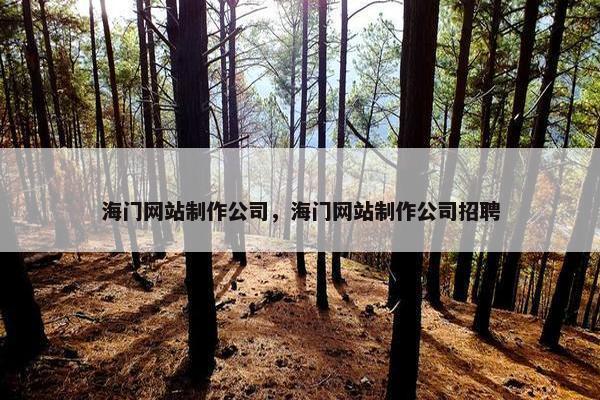 海门网站制作公司，海门网站制作公司招聘