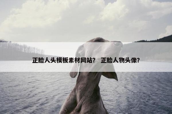 正脸人头模板素材网站？ 正脸人物头像？
