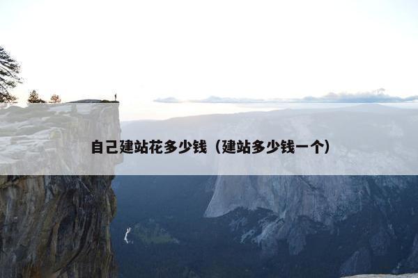 自己建站花多少钱（建站多少钱一个）
