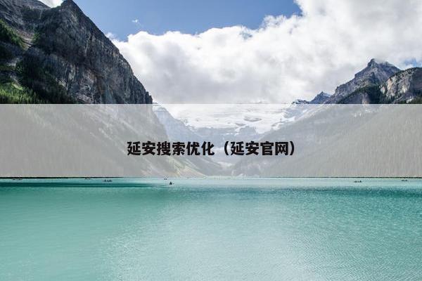 延安搜索优化（延安官网）