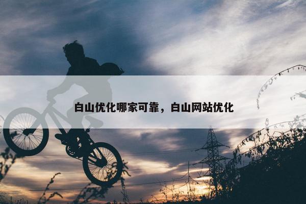 白山优化哪家可靠，白山网站优化