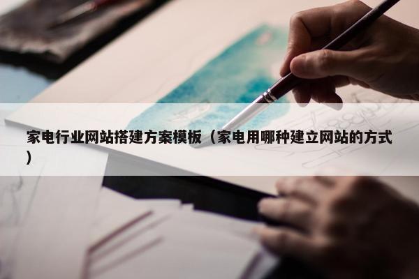 家电行业网站搭建方案模板（家电用哪种建立网站的方式）