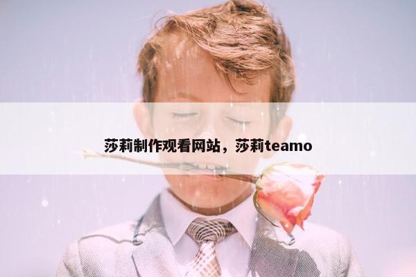 莎莉制作观看网站，莎莉teamo