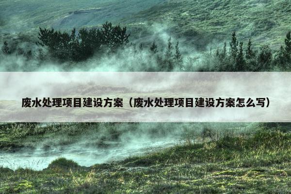 废水处理项目建设方案（废水处理项目建设方案怎么写）