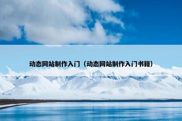 动态网站制作入门（动态网站制作入门书籍）