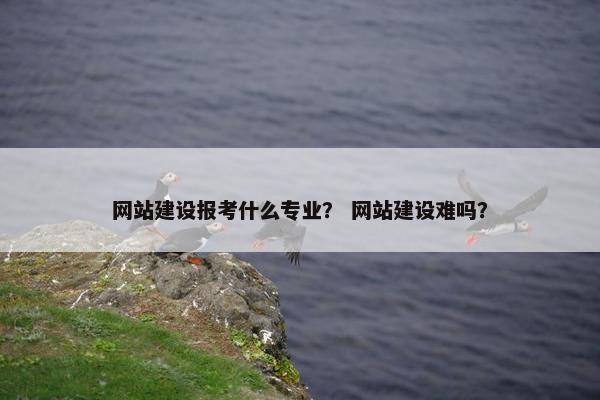 网站建设报考什么专业？ 网站建设难吗？