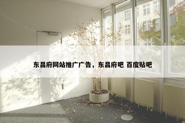 东昌府网站推广广告，东昌府吧 百度贴吧