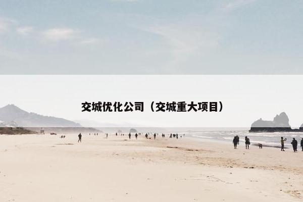 交城优化公司（交城重大项目）