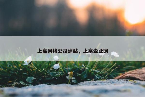 上高网络公司建站，上高企业网