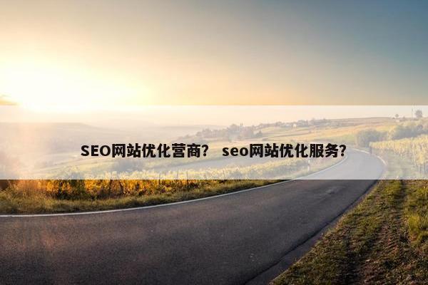 SEO网站优化营商？ seo网站优化服务？