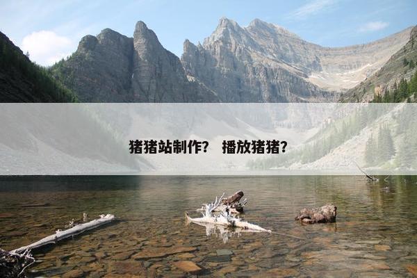 猪猪站制作？ 播放猪猪？