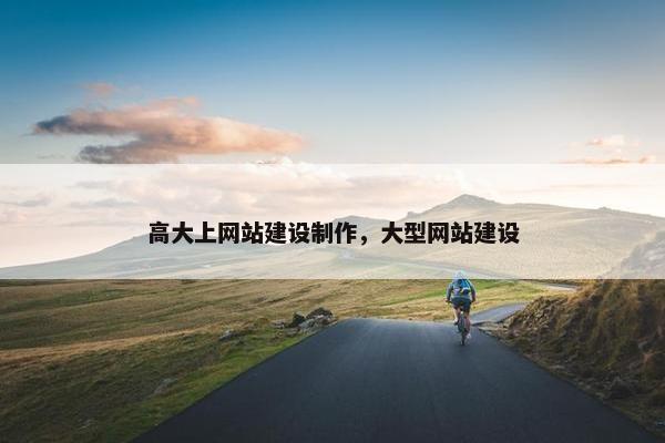 高大上网站建设制作，大型网站建设