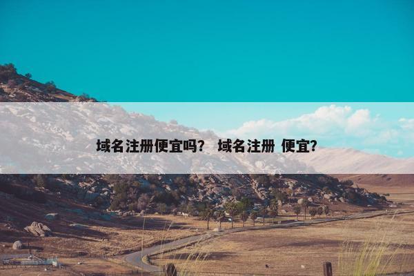 域名注册便宜吗？ 域名注册 便宜？