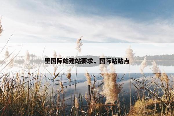 里国际站建站要求，国际站站点