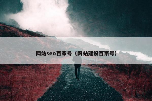 网站seo百家号（网站建设百家号）