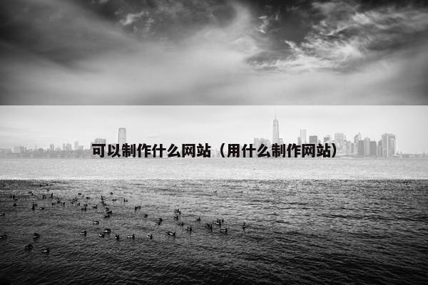 可以制作什么网站（用什么制作网站）