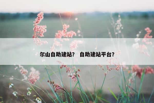 尔山自助建站？ 自助建站平台？