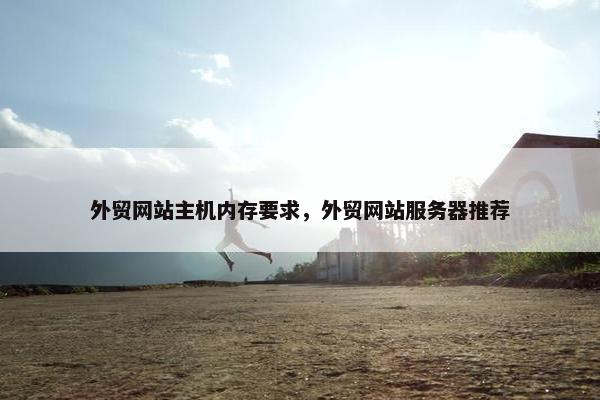 外贸网站主机内存要求，外贸网站服务器推荐