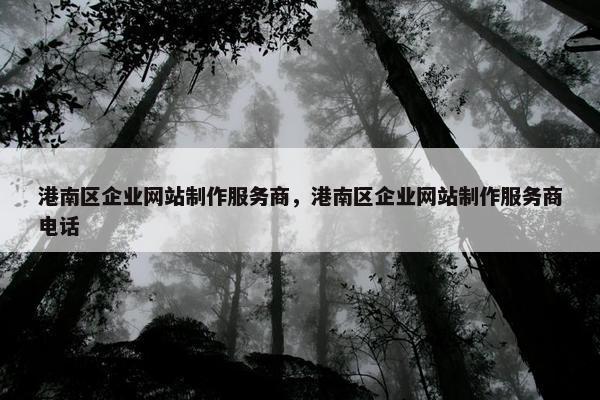 港南区企业网站制作服务商，港南区企业网站制作服务商电话