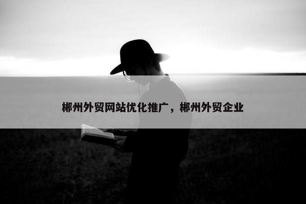 郴州外贸网站优化推广，郴州外贸企业