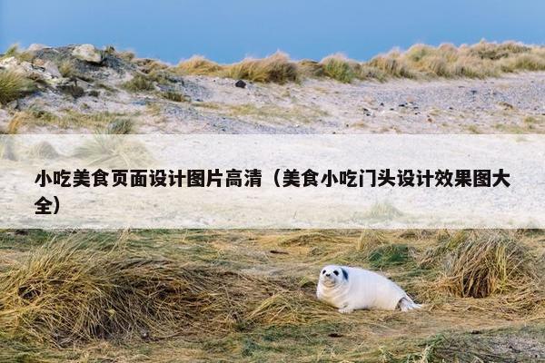 小吃美食页面设计图片高清（美食小吃门头设计效果图大全）