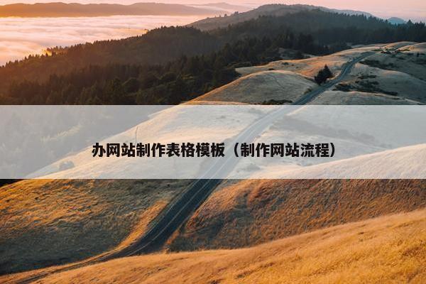 办网站制作表格模板（制作网站流程）