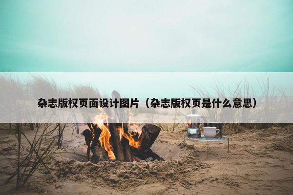 杂志版权页面设计图片（杂志版权页是什么意思）