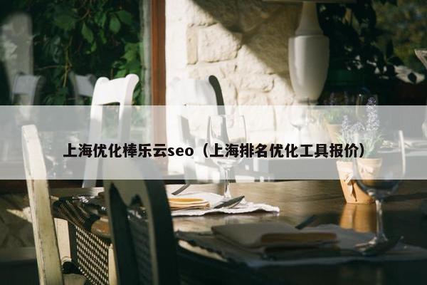 上海优化棒乐云seo（上海排名优化工具报价）