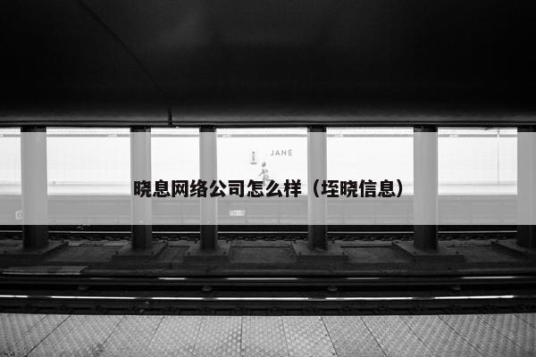 晓息网络公司怎么样（垤晓信息）