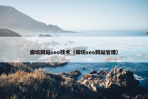 廊坊网站seo技术（廊坊seo网站管理）