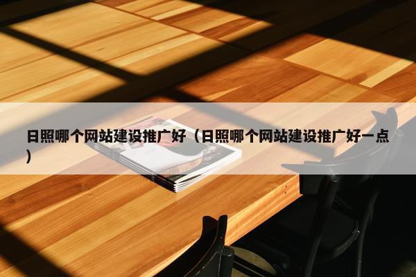日照哪个网站建设推广好（日照哪个网站建设推广好一点）