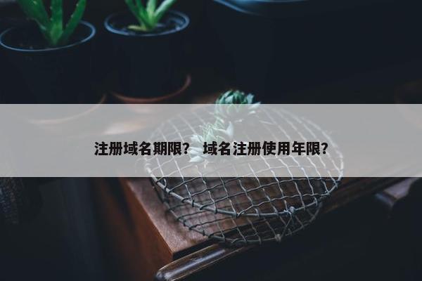 注册域名期限？ 域名注册使用年限？